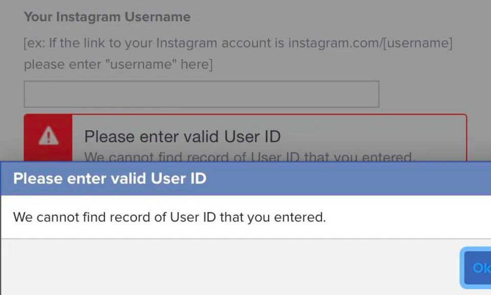 😩 [Updated] It's that time again - We cannot find any record of the user ID that you entered.